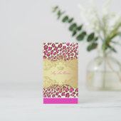 PixDezinesヒョウのスポット/名刺 名刺 (スタンド正面)