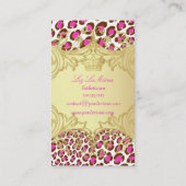 PixDezinesヒョウのスポット/名刺 名刺 (裏面)