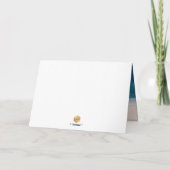 PixDezinesビーチパームツリーズ(ユダヤ教の)バル・ミツバーありがとう カード (裏面)