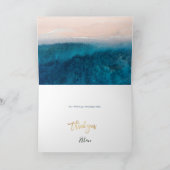 PixDezinesビーチパームツリーズ(ユダヤ教の)バル・ミツバーありがとう カード (内部)