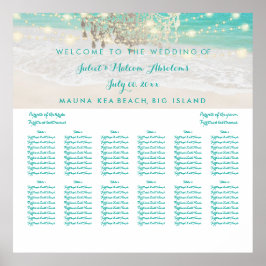 PixDezinesビーチ/チャージャ/シーティングチャート ポスター