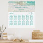 PixDezinesビーチ/チャージャ/シーティングチャート ポスター (キッチン)