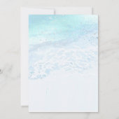 PixDezinesビーチ / 浜辺のSave the Date 招待状 (裏面)