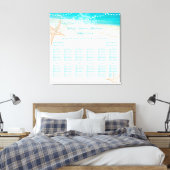 PixDezinesビーチ/結婚の座席表 キャンバスプリント (インサイチュ (寝室))