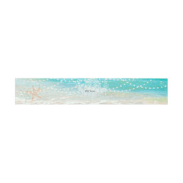 PixDezinesビーチ/Chadelier/Starfish 招待状ベリーバンド