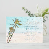 PixDezinesビーチSweet sixteenCrystal Blue海 招待状 (スタンド正面)