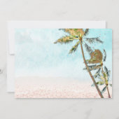 PixDezinesビーチSweet sixteenCrystal Blue海 招待状 (裏面)