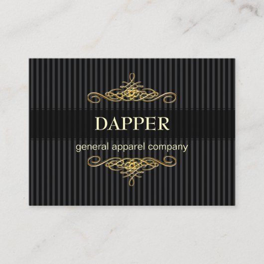 PixDezinesピンのエレガント+スストライプクロール/色 名刺 (正面)