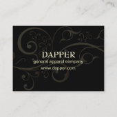 PixDezinesピンのエレガント+スストライプクロール/色 名刺 (裏面)