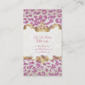 PixDezinesピンキヒョウ/シャンパン 名刺 (裏面)