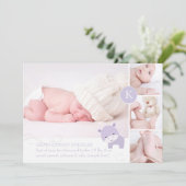 PixDezinesピンクのヒッポ/ディーアカントカラー 案内状 (スタンド正面)