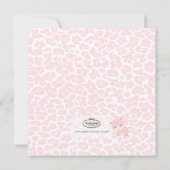 PixDezinesピンクのヒッポ+ヒョウ誕生のお知らせ 案内状 (裏面)