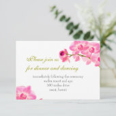 PixDezinesピンクのmauiラン/披露宴カード 招待状 (スタンド正面)