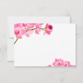 PixDezinesピンクのmauiラン/披露宴カード 招待状 (裏面)