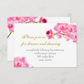 PixDezinesピンクのmauiラン/披露宴カード 招待状 (正面/裏面)