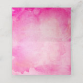 PixDezinesピンクウォーター色バルミツワー プレイスカード (内部開封)