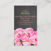 PixDezinesピンクムアイラン、フロリスト/チャルクボード 名刺 (裏面)