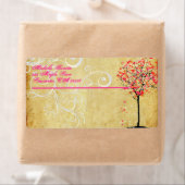 PixDezinesピンクメープルツリー ラベル (インサイチュ)