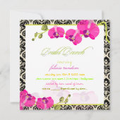 PixDezinesピンクラン+オリビアダマスク/ブライダルブランチ 招待状 (裏面)