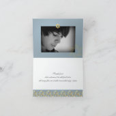 PixDezinesピンク/ブルータリッツありがとう サンキューカード (内部)