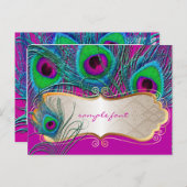 PixDezinesピーコサイケデリックック+金ゴールドトリムラベル ポストカード (正面/裏面)