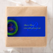 PixDezinesピーコックアイコバルトブルー ラベル (インサイチュ)