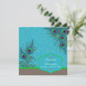 PixDezinesピーコックチャーム 招待状 (スタンド正面)