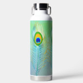 PixDezinesピーコックフェザー ウォーターボトル (正面)