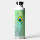 PixDezinesピーコックフェザー ウォーターボトル (左面)