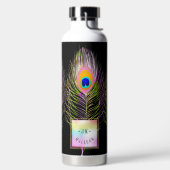 PixDezinesピーコックフェザー ウォーターボトル (左面)
