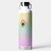 PixDezinesピーコックフェザー ウォーターボトル (正面)