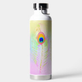 PixDezinesピーコックフェザー ウォーターボトル (左面)