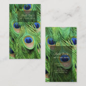 PixDezinesピーコックフェザー 名刺 (正面/裏面)