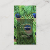 PixDezinesピーコックフェザー 名刺 (裏面)