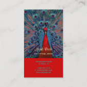 PixDezinesピーコックフェザー 名刺 (裏面)