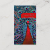 PixDezinesピーコックフェザー 名刺 (正面)