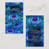 PixDezinesピーコックフェザー 名刺 (正面/裏面)