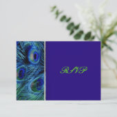 PixDezinesピーコッサイケデリックク/コバルトブルー 出欠カード (スタンド正面)