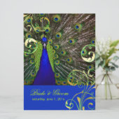 PixDezinesピーコッサイケデリックク/コバルトブルー 招待状 (スタンド正面)