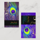 PixDezinesピーコッサイケデリックク+フィリグリースワール 名刺 (正面/裏面)