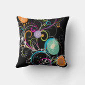 PixDezinesファンキー dandelion/diy背景 クッション (裏面)