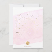 PixDezinesフェイクグリッターが行く…花嫁介添人 招待状 (裏面)