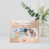 PixDezinesフェイクシャンパンフォイル/写真/感謝していユーザ ポストカード (スタンド正面)