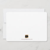 PixDezinesフェイクバラ金ゴールドが私のメイドになります。 招待状 (裏面)