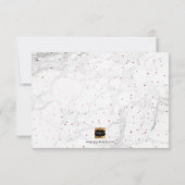 PixDezinesフェイクバラ金ゴールドがMatronになる 招待状 (裏面)