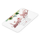 PixDezinesフェイクバラ金ゴールド鍵West Map、DIYハート マグネット (左側)