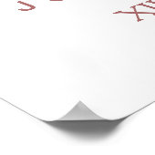 PixDezinesフェイクバラ金ゴールド/#UNPLUGGED ポスター (角)