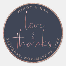 PixDezinesフェイクバラ金ゴールドLOVE+感謝してい|DIY COLOR ラウンドシール