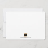 PixDezinesフェイク金ゴールドが私の花嫁となる 招待状 (裏面)