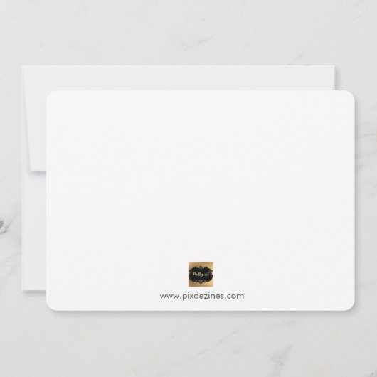 PixDezinesフェイク金ゴールドが私の花嫁となる 招待状 (裏面)